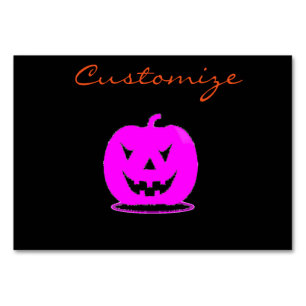 Numéro De Table Jack rose olantern Halloween Thunder_Cove