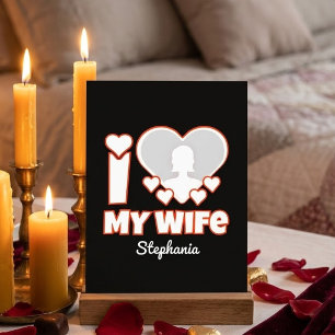 Numéro De Table J'aime ma femme personnalisé – Ajouter nom et phot
