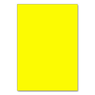 Numéro De Table Jaune clair (couleur solide)