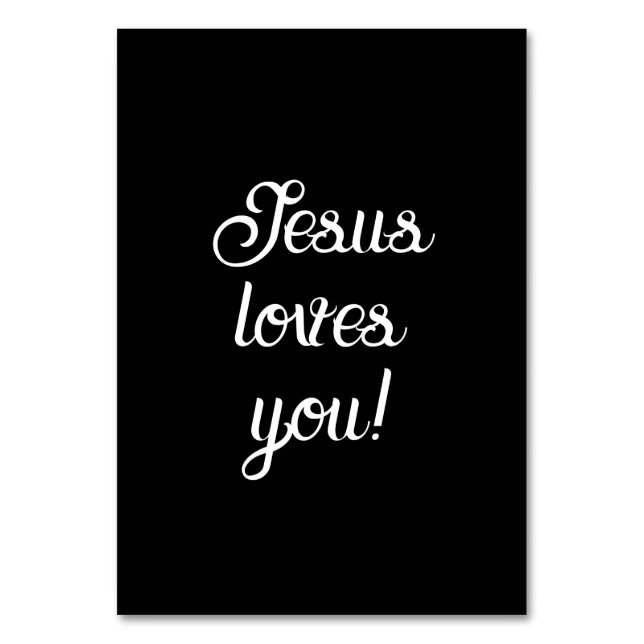 Numéro De Table Jésus vous aime ! Écriture de script (Par défaut)