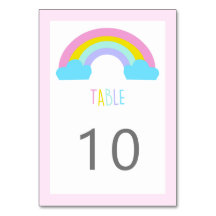 Joli baby shower arc-en-ciel couleurs pastel clair