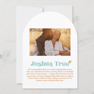 Numéro de table Joshua Tree