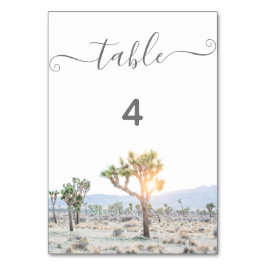 Numéro De Table Joshua Tree Mariage