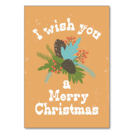 Numéro De Table Joyeux Décor de Noël