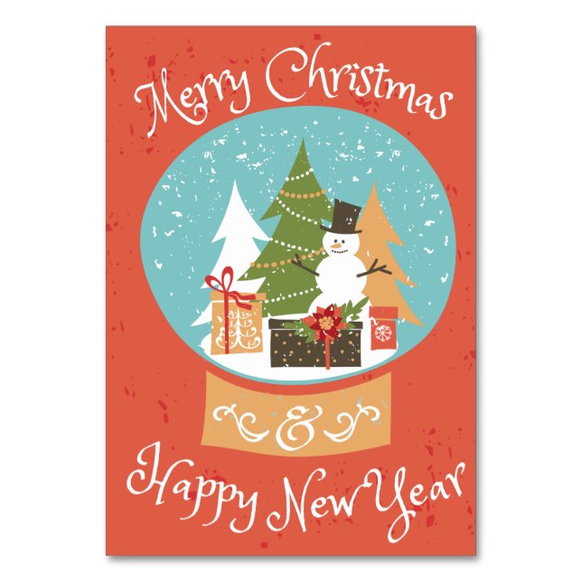 Numéro De Table Joyeux Noël Bonne année (Par défaut)