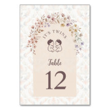 Jumelles Fantaisistes Fête de Naissance Fleurs Pas