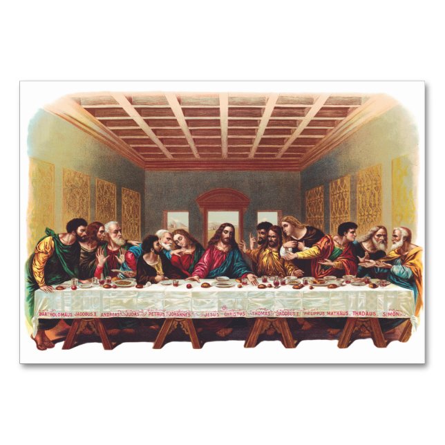 Numéro De Table La Cène (Devant)