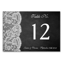 Numéro De Table La collection Chalkboard & Lace