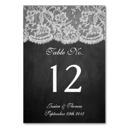Numéro De Table La collection Chalkboard & Lace
