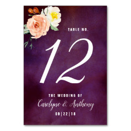 Numéro De Table La Collection Mariage Romance In Bloom