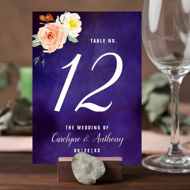 Numéro De Table La Collection Mariage Romance In Bloom (Créateur téléchargé)