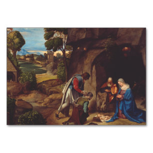 Numéro De Table L'Adoration des bergers par Giorgione