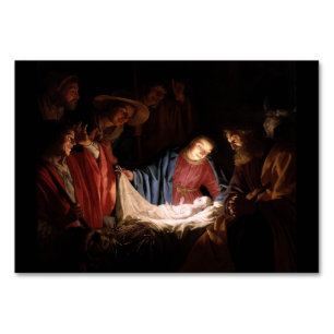 Numéro De Table L'Adoration des Bergers par Honthorst