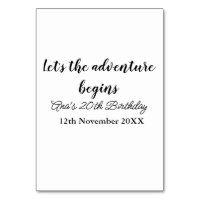 laisse l'aventure débuter 20e anniversaire ajouter
