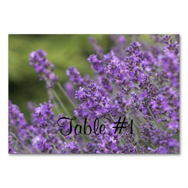 Numéro De Table Lavande (Devant)