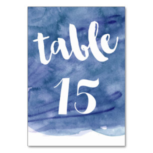 Numéro De Table Lave-linge couleur bleu