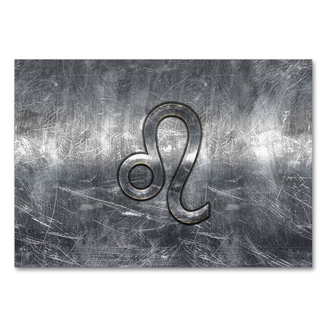 Numéro De Table Leo Zodiac Connexion Grunge Style dévêtu (Devant)