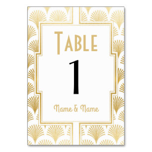 Numéro De Table Les années 1920 de nombre de Tableau de Gatsby