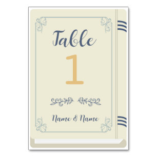 Numéro de table Livre Mariage Bibliothèque Créateu