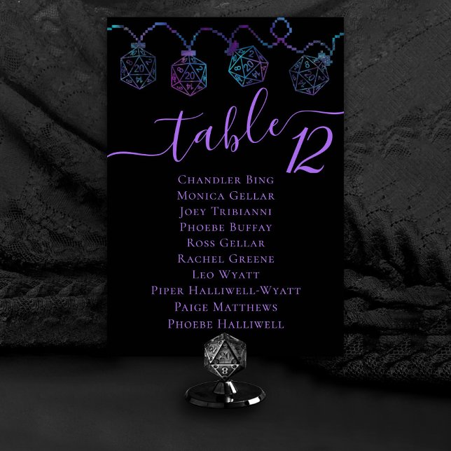 Numéro De Table Luminateurs RPG | Nebula Imaginaire Tabletop Nom d (Créateur téléchargé)