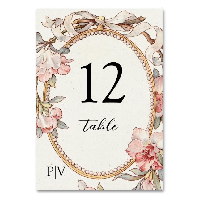 Numéro de table Magnolia vintage (Par défaut)