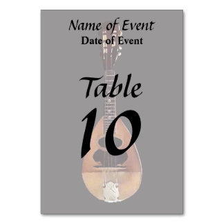 Numéro De Table Mandoline