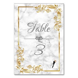 Numéro De Table Marbre