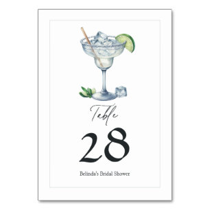 Numéro De Table Margs et Matrimony Fête de mariage de Margarita