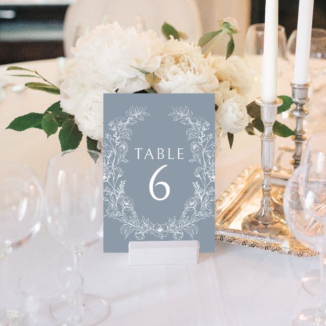Numéro De Table Mariage bohème bleu foncé (Créateur téléchargé)