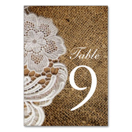 Numéro De Table mariage campagnard de l'ouest rustique burlap et d