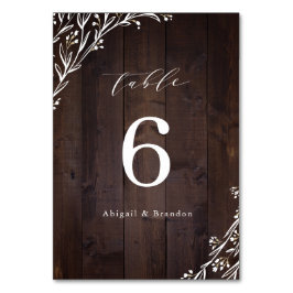 Numéro De Table Mariage campagnard Floral Boho Rustique Grange Boi