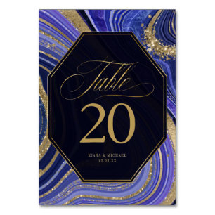 Numéro De Table Mariage d'âge Abstrait, minuit ID827