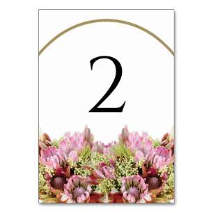 Numéro De Table Mariage de bouquet de fleurs sauvages rustiques