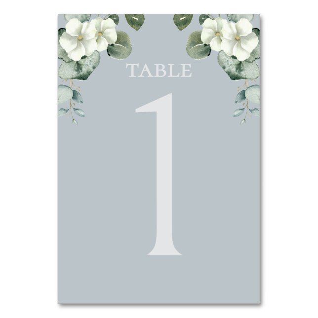 Numéro De Table Mariage de design Eucalyptus moderne (Par défaut)