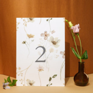 Numéro De Table Mariage de Pampas Fleur sauvage séché Abondance