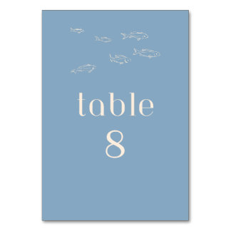 NUMÉRO DE TABLE MARIAGE DE PLAGE BLANC PERSONNALISABLE NUMÉRO DE T