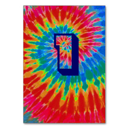 Numéro De Table Mariage de teinture à goujon spiral Table 1