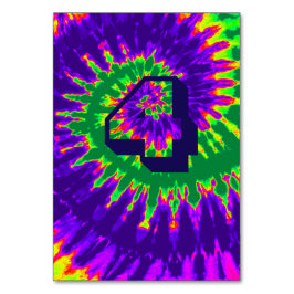 Numéro De Table Mariage de teinture pourpre et verte à tourbe spir