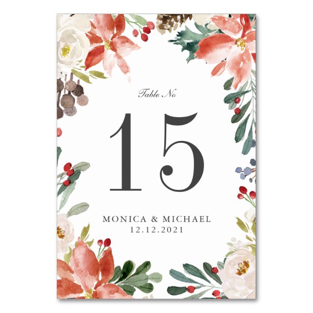 Numéro De Table MARIAGE D'Hiver Mystique Numéro de tableau personn (Par défaut)