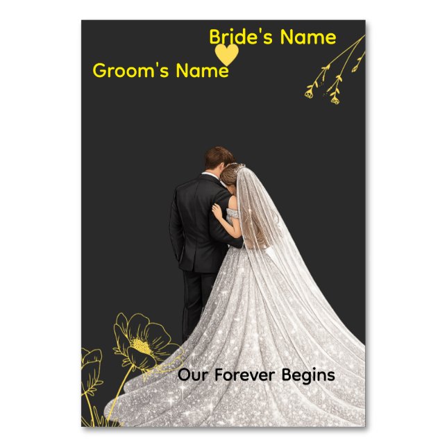 Numéro De Table Mariage Élégant  (Par défaut)