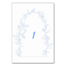 Mariage encadré d'arc Floral bleu