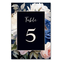Mariage floral bleu bleu marine et bleu roux