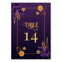 Mariage Floral Purple & Gold Aesthetics