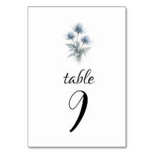 Mariage Floral Simple Écossais Chardon Bleu