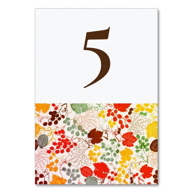 Numéro De Table Mariage Français Kissed Sweet Berry Raisins (Par défaut)