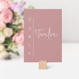 Numéro De Table Mariage mauve moderne