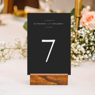 Numéro De Table Mariage minimaliste moderne