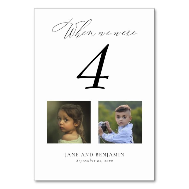 Numéro De Table Mariage photo pour enfants sympa numéros de tablea (Par défaut)