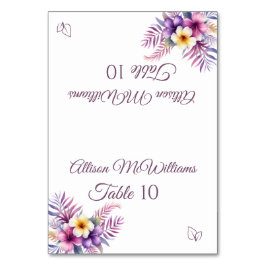 Numéro De Table Mariage Place card Île Romance-Végétarien-