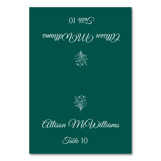 Numéro De Table Mariage Place card Végétarienne-Fleur sauvage Elég (Par défaut)